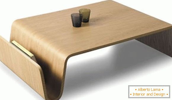 Criativa mesa de madeira compensada, foto 5