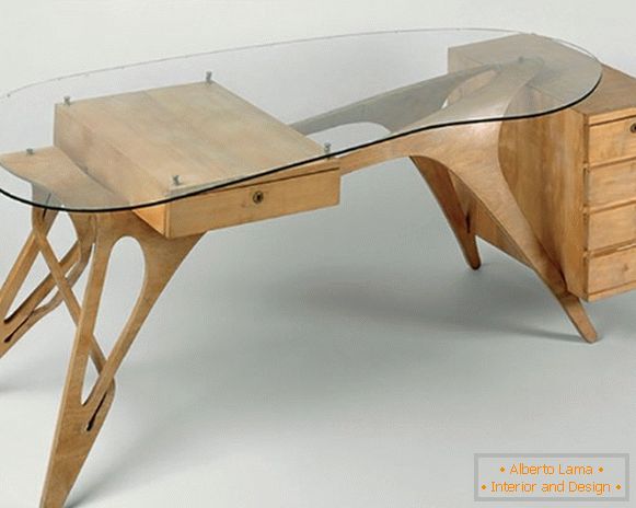 Uma mesa de madeira compensada, foto 53