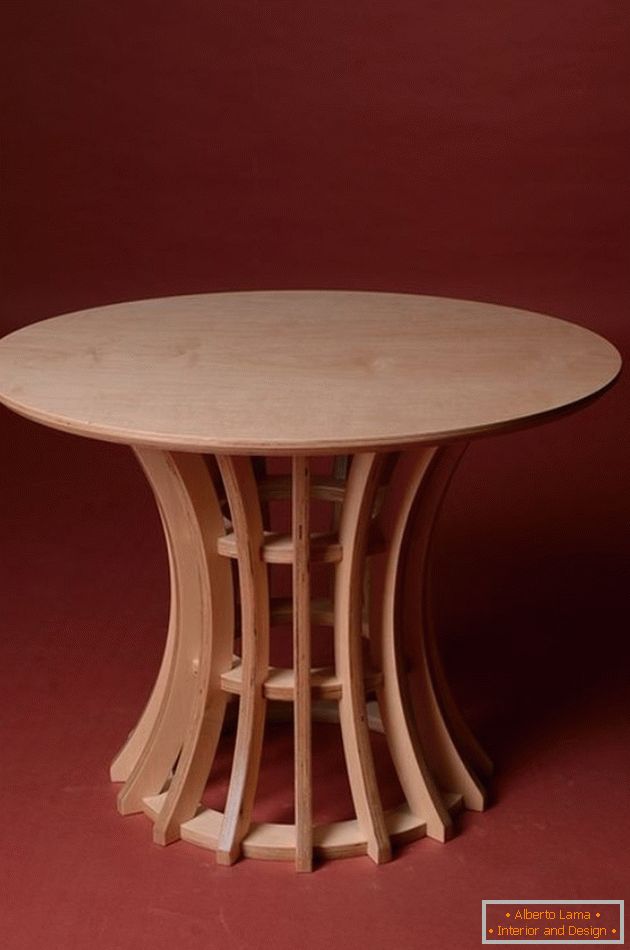 Mesa de jantar de madeira compensada, foto 14