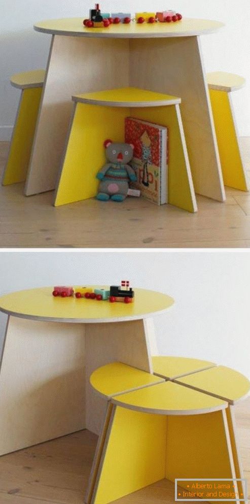 Mesa infantil de madeira própria mãos, фото 16