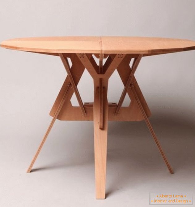 Mesa de jantar de madeira compensada, foto 12