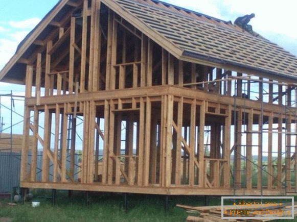 Tecnologia de quadro-quadro de construção de casas de estrutura фото 3