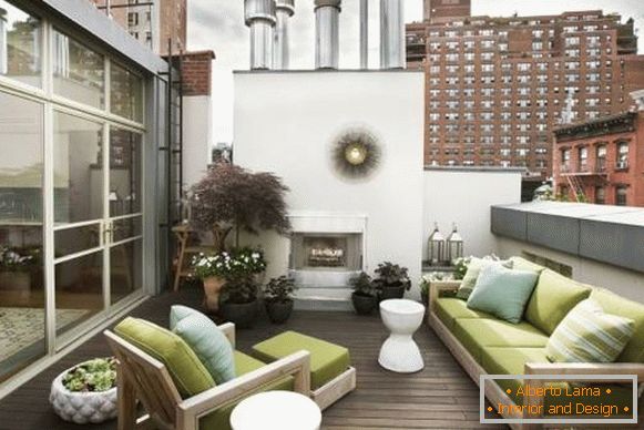 Belos terraços - foto em prédio com apartamentos
