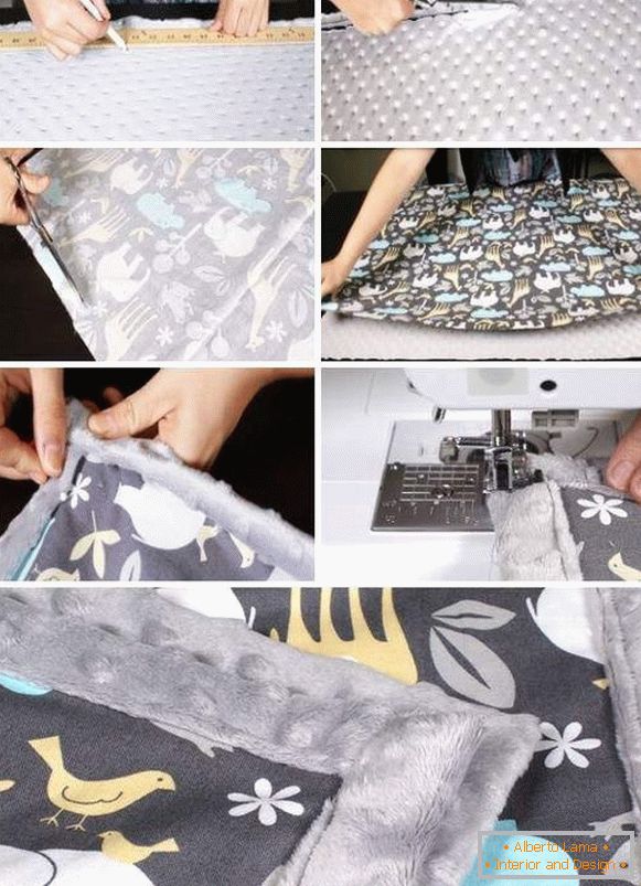Como costurar uma colcha em uma cama com suas próprias mãos