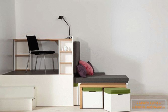 Mobiliário-transformador para sala de estar - foto 1