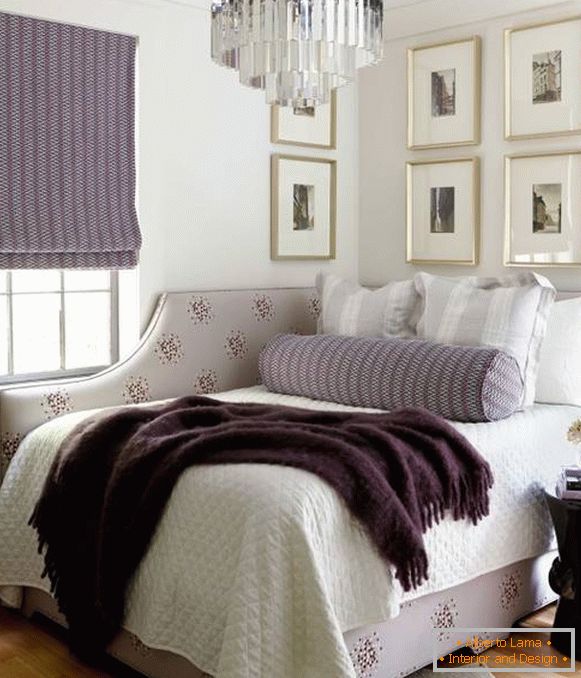 Mobiliário de canto bonito - foto de uma cama angular