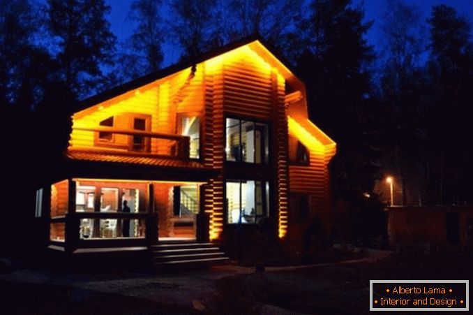 iluminação de pista em uma casa de campo, foto 24