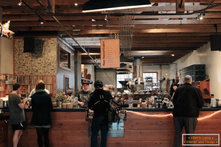 Café interior em San Francisco