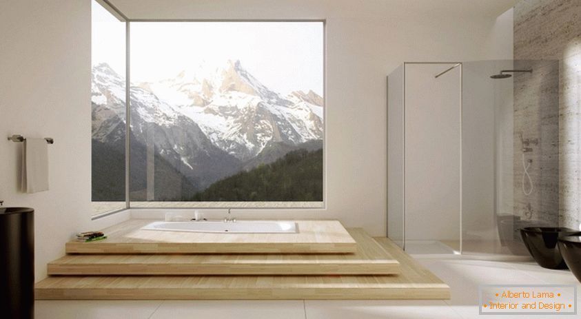 Casa de banho em estilo minimalista