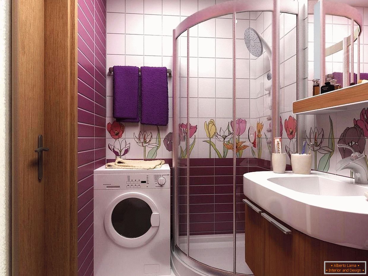 Casa de banho lilás
