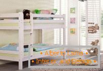 Opções de design детской комнаты с двухъярусной кроватью