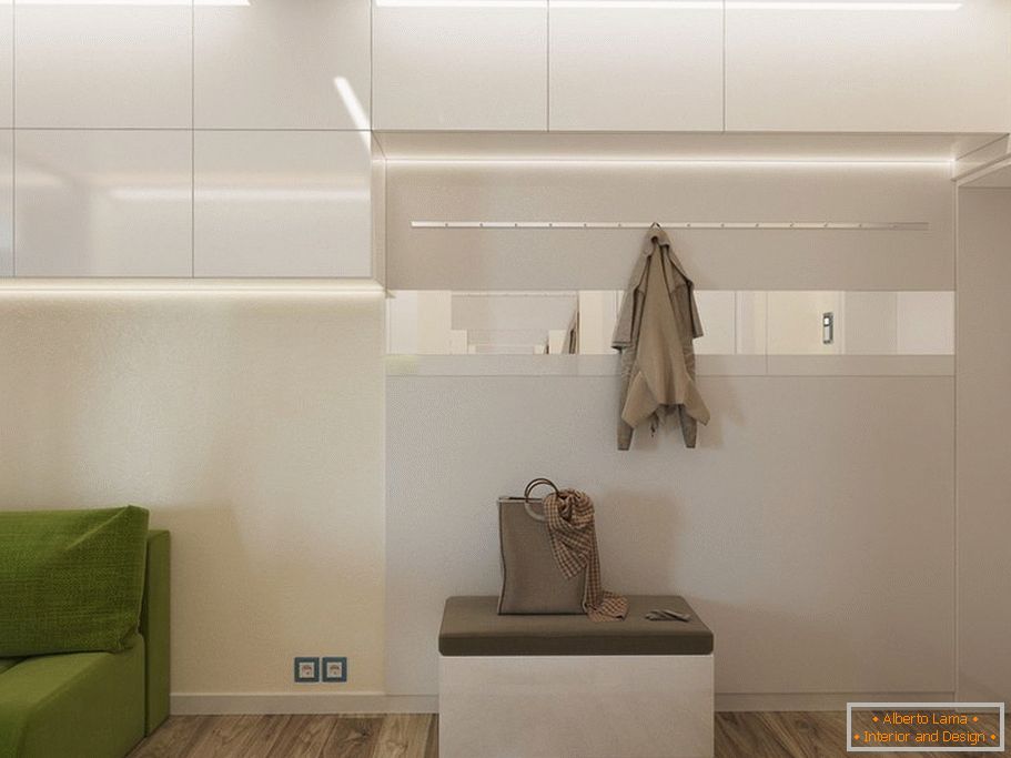 Design do corredor в однокомнатной квартире 33 кв м