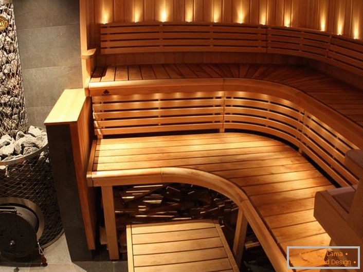 Aquecedor para sauna em estilo high-tech