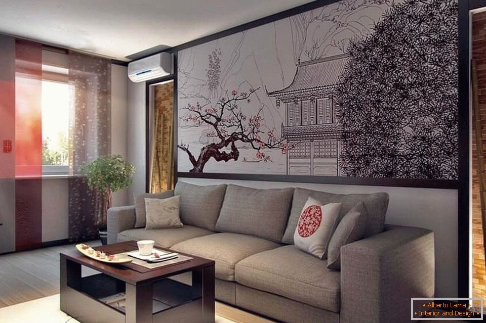 Sala de estar em estilo moderno