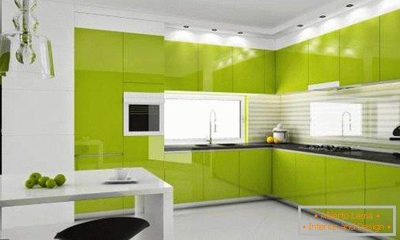 moderna-verde-cozinha